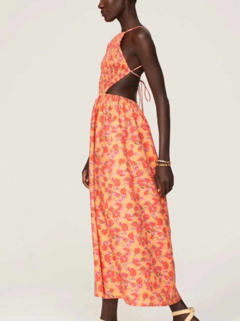 Louna Floral Smocked Midi Dress - Picture 10 of 10